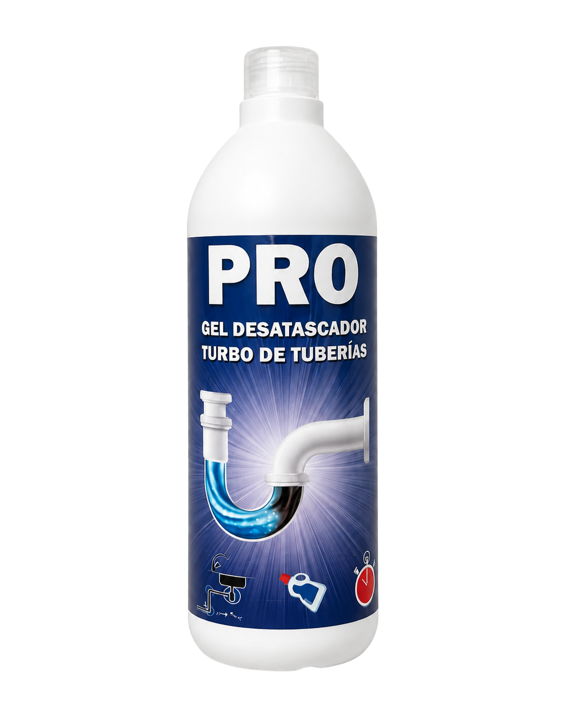 DESATASCADOR PRO - Gel desatascador turbo de tuberías