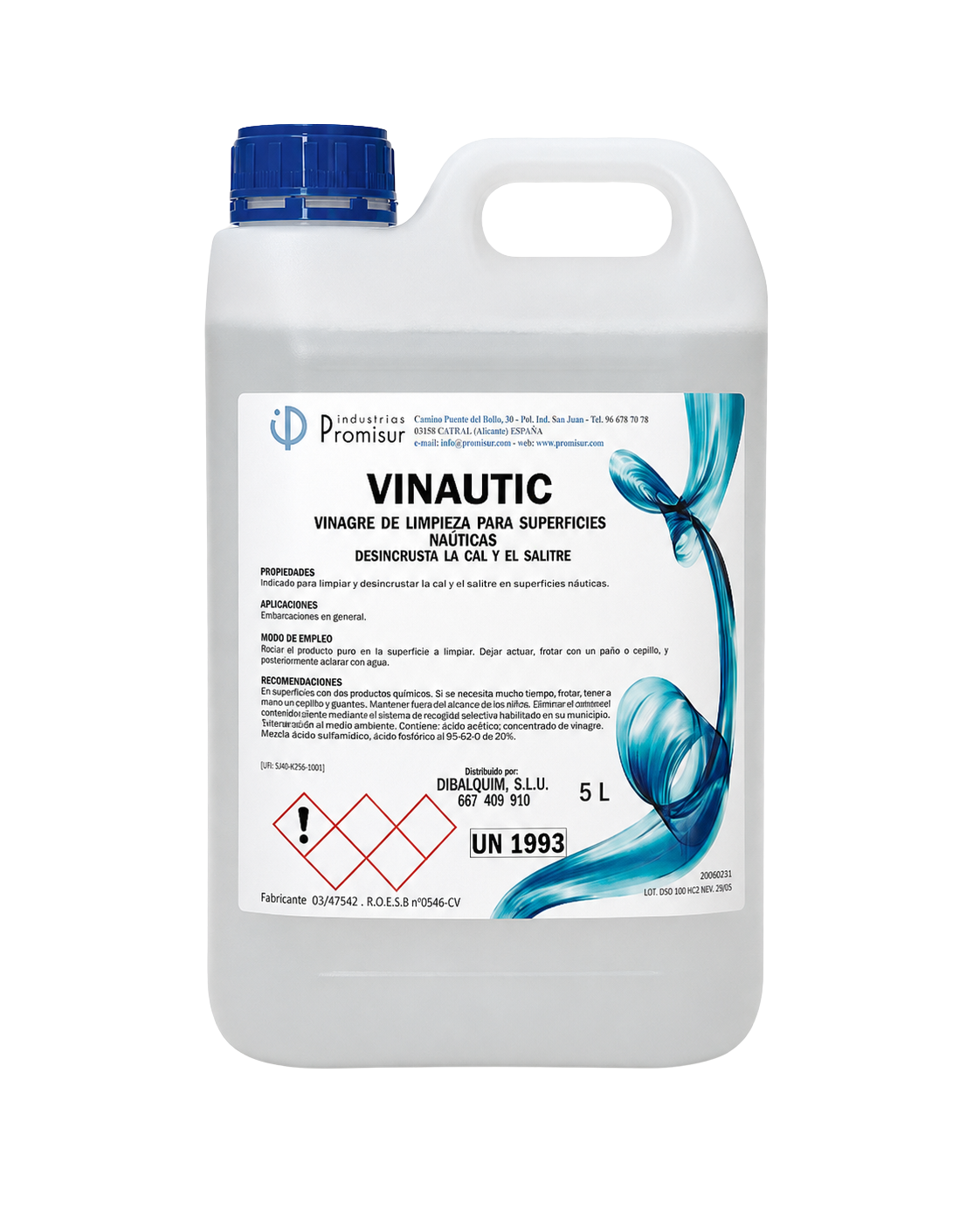 VINAUTIC - Vinagre de limpieza para superficies náuticas
