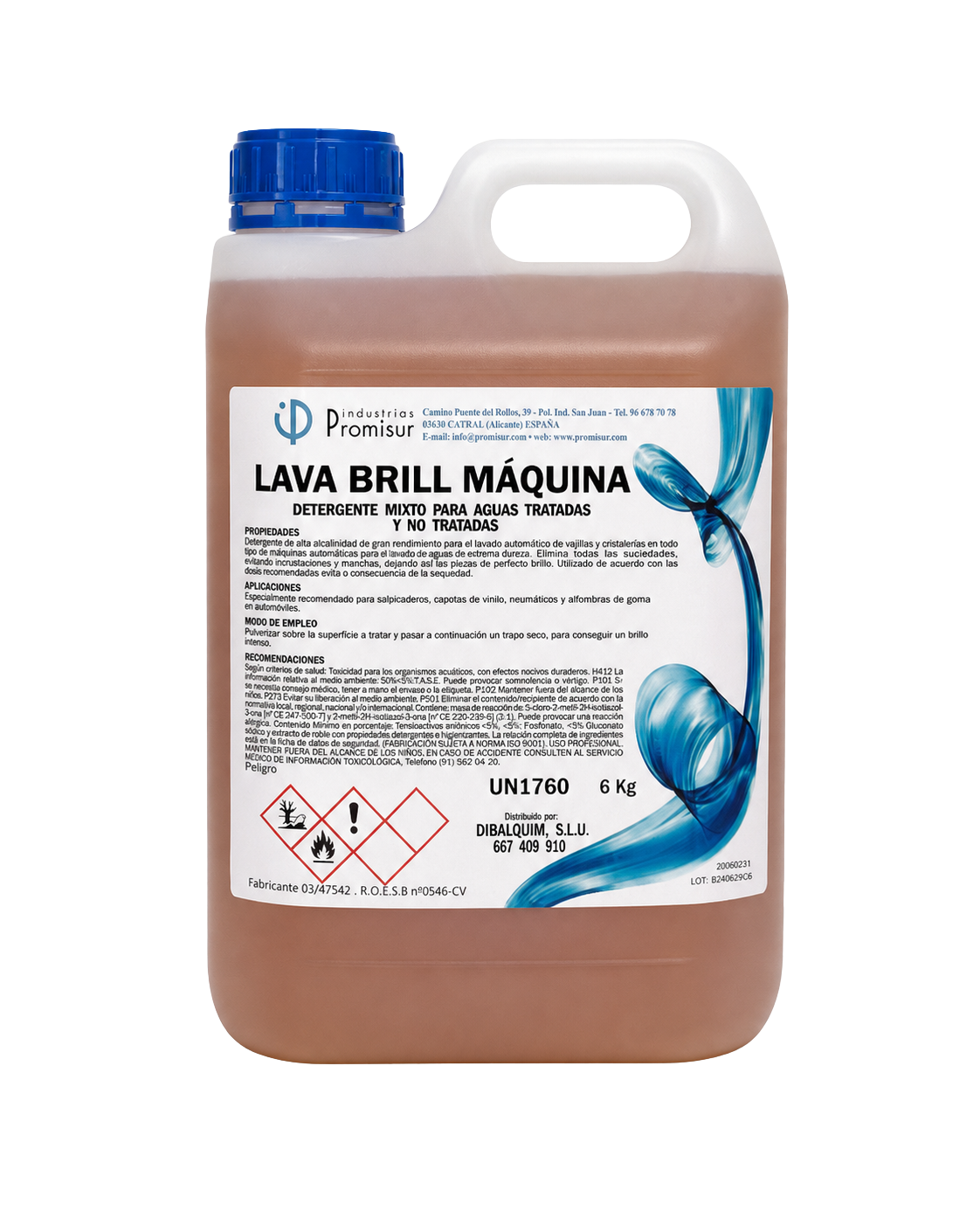 LAVA BRILL MÁQUINA - Detergente para máquinas lavavajillas
