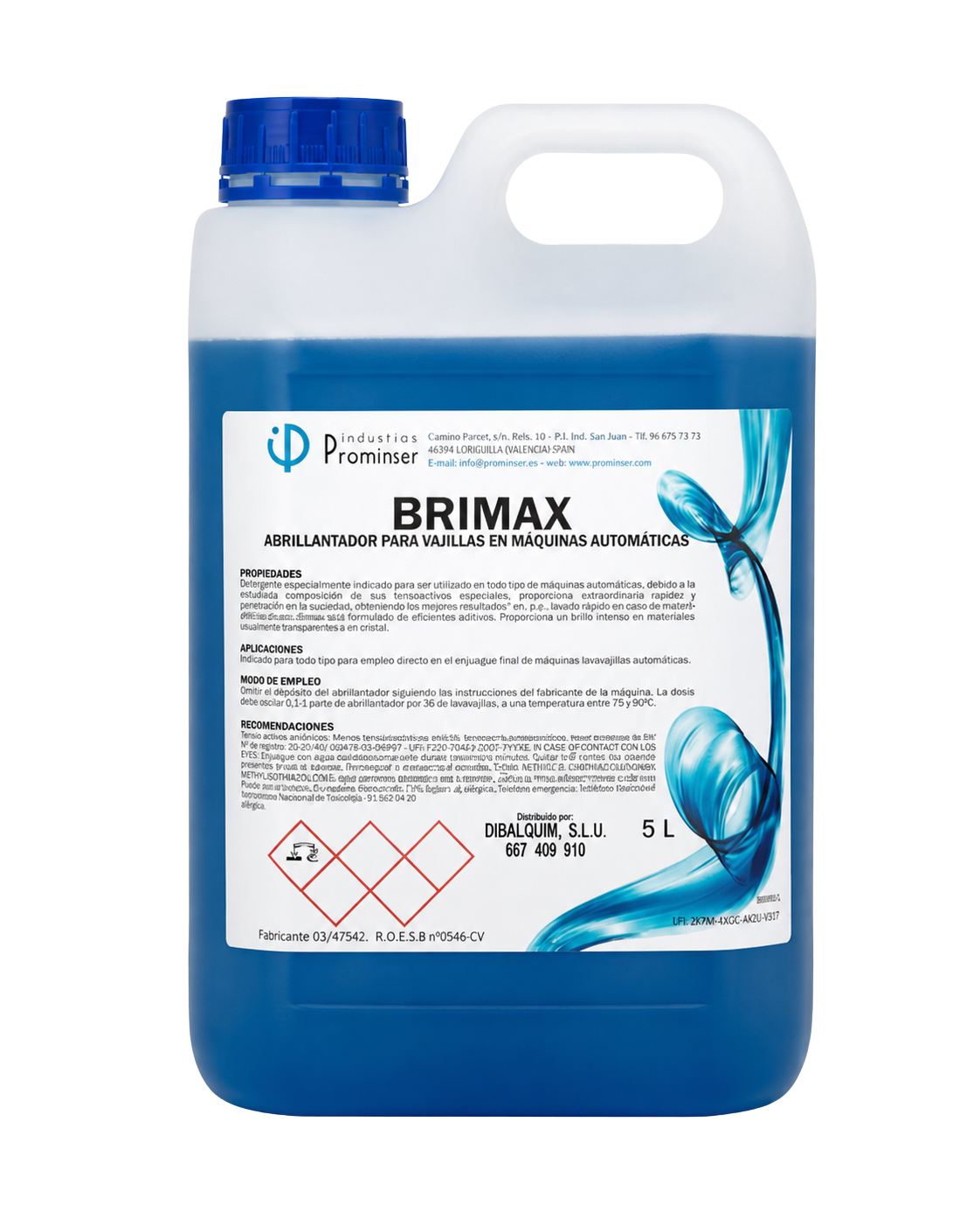 BRIMAX - Abrillantador para vajillas en máquinas automáticas