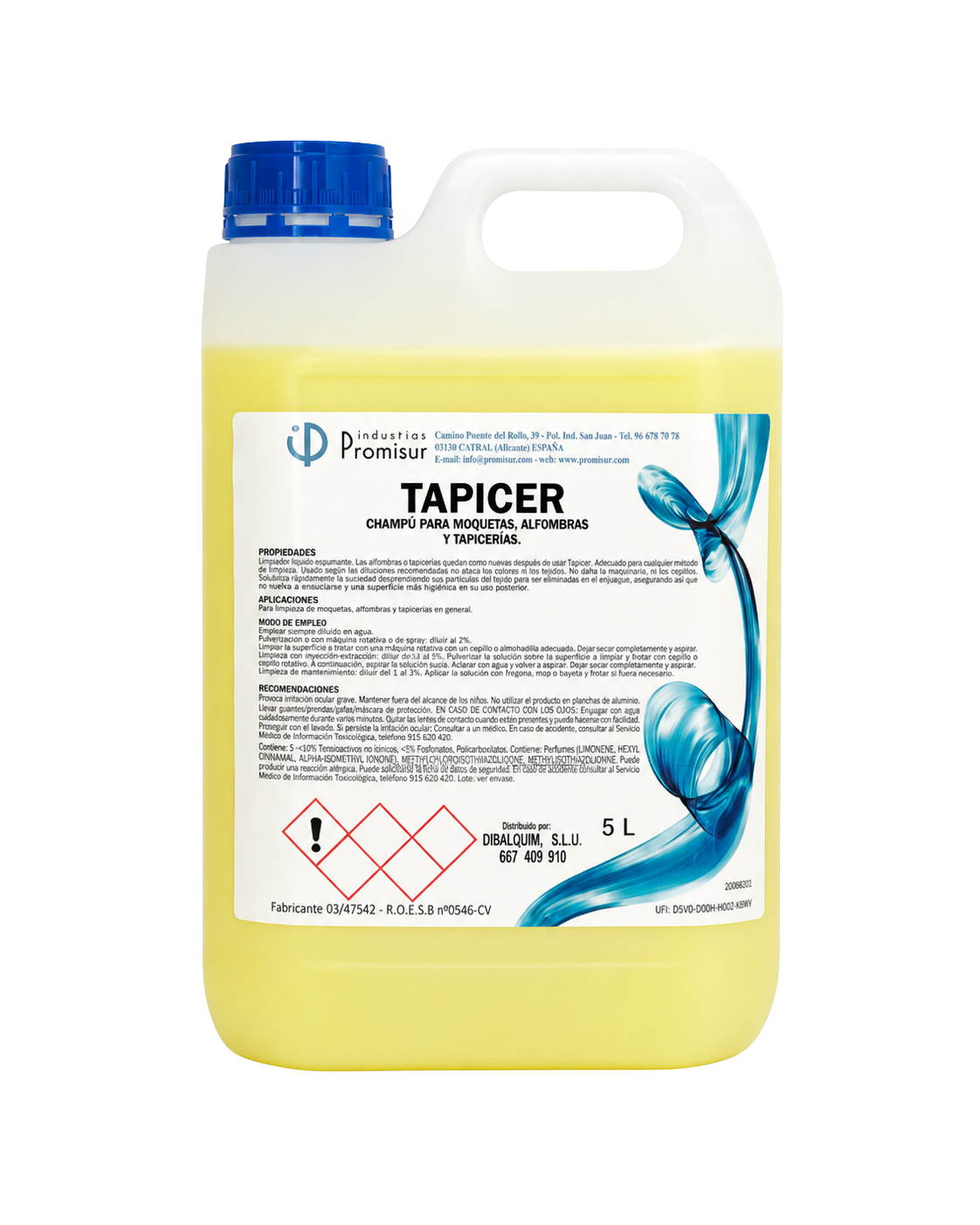 TAPICER - Champú para moquetas, alfombras y tapicerías