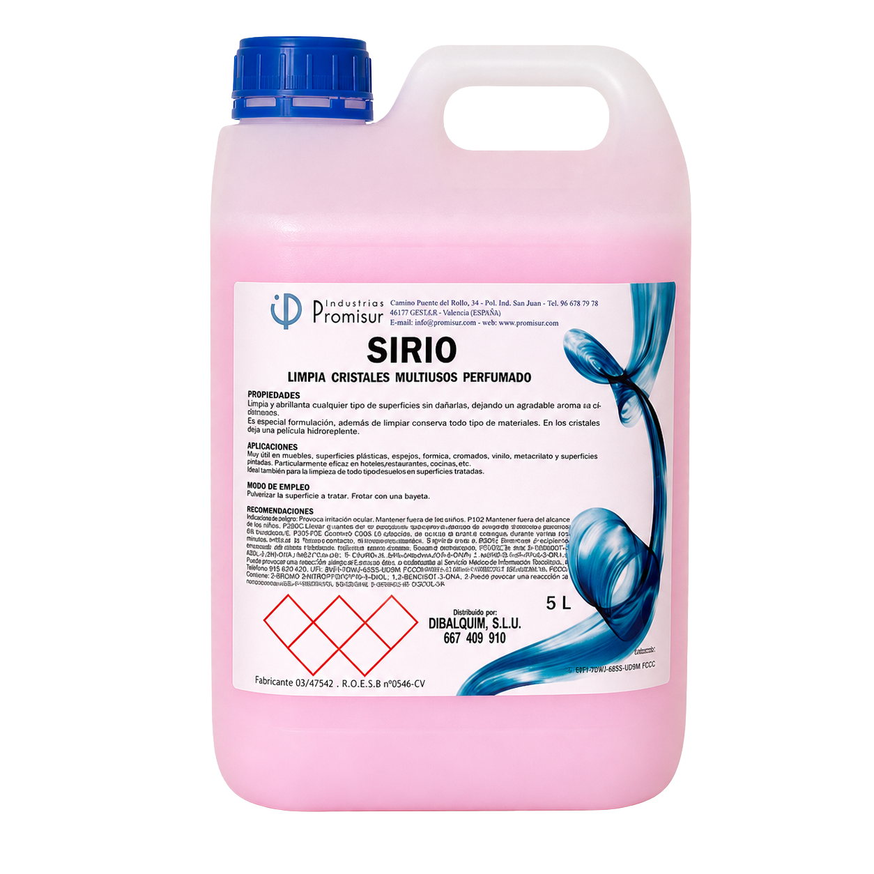 SIRIO - Limpiacristales multiusos perfumado